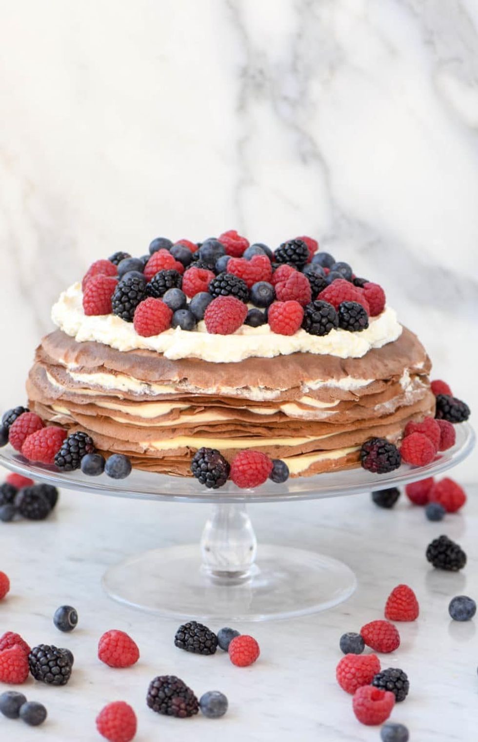 Teff Crepe Cake for Passover