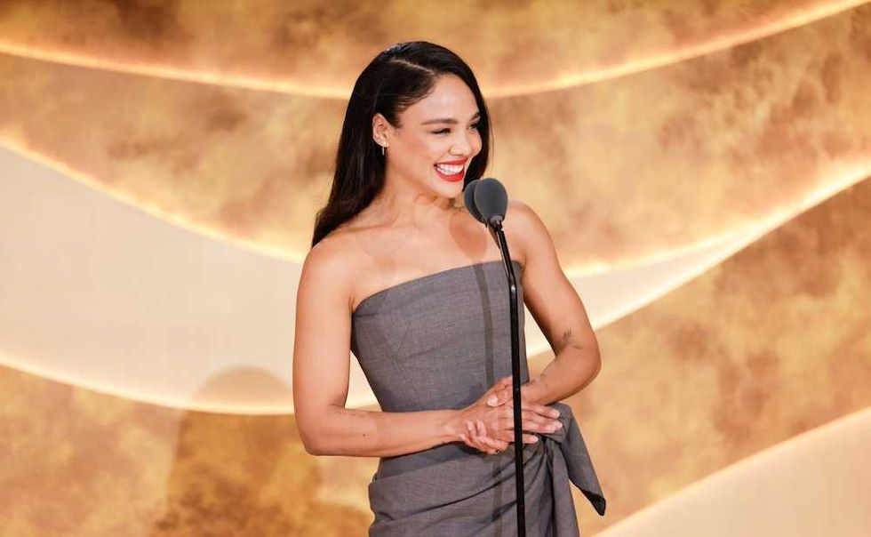Tessa Thompson presenting at The Golden Globes Eve on CBS