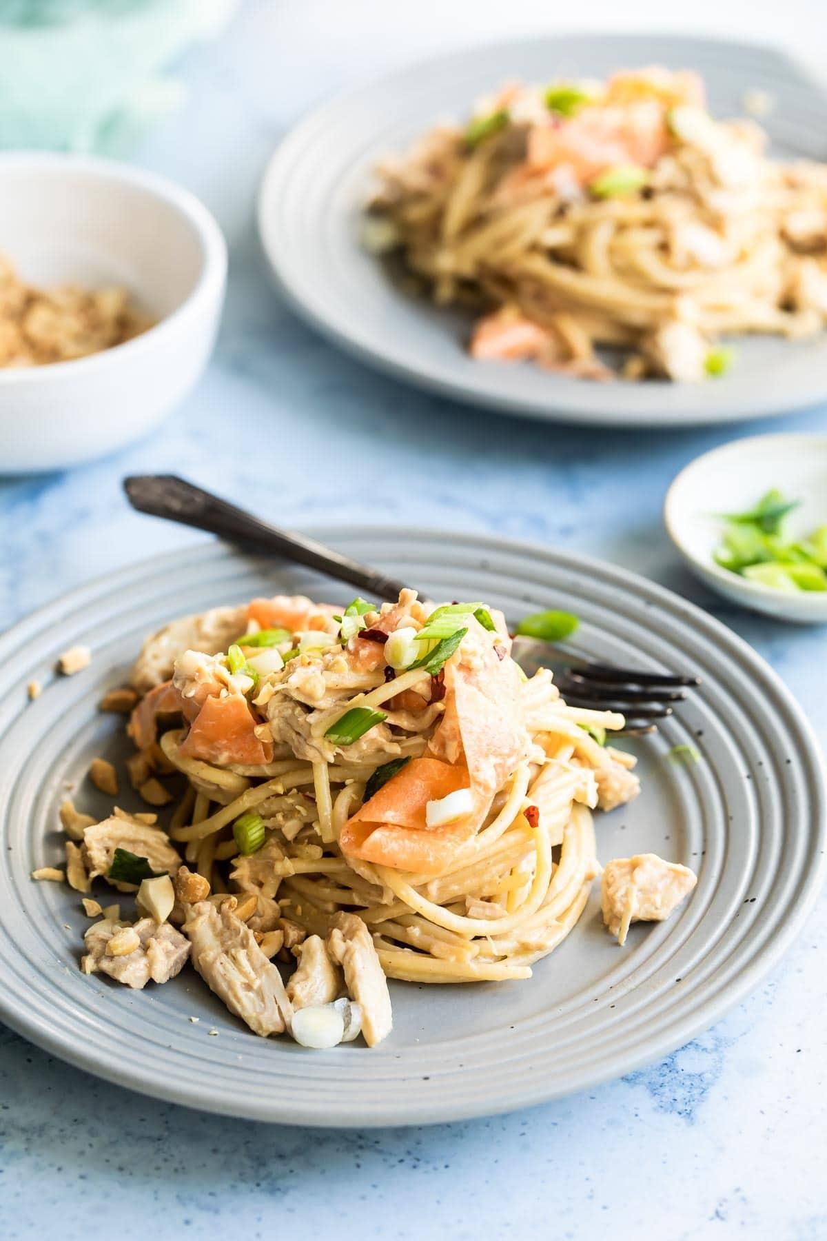 Thai Peanut Chicken and Noodles
