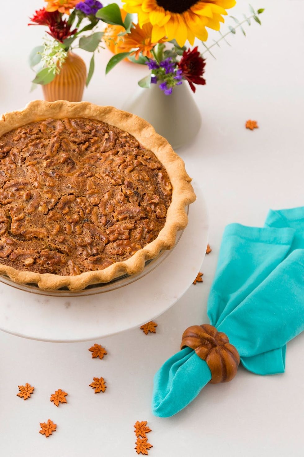 Thanksgiving Black Bottom Walnut Pie Recipe