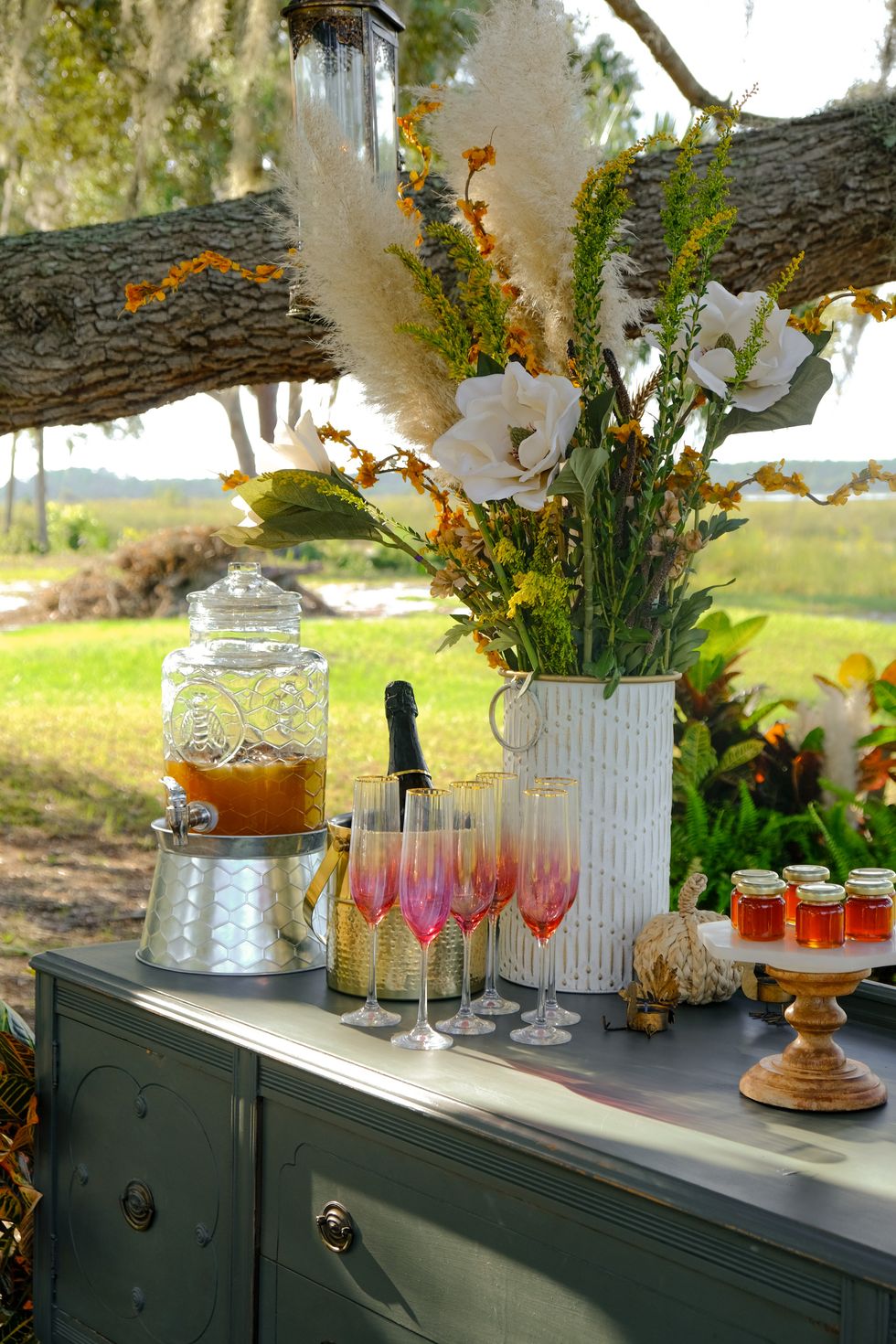 thanksgiving cocktail station