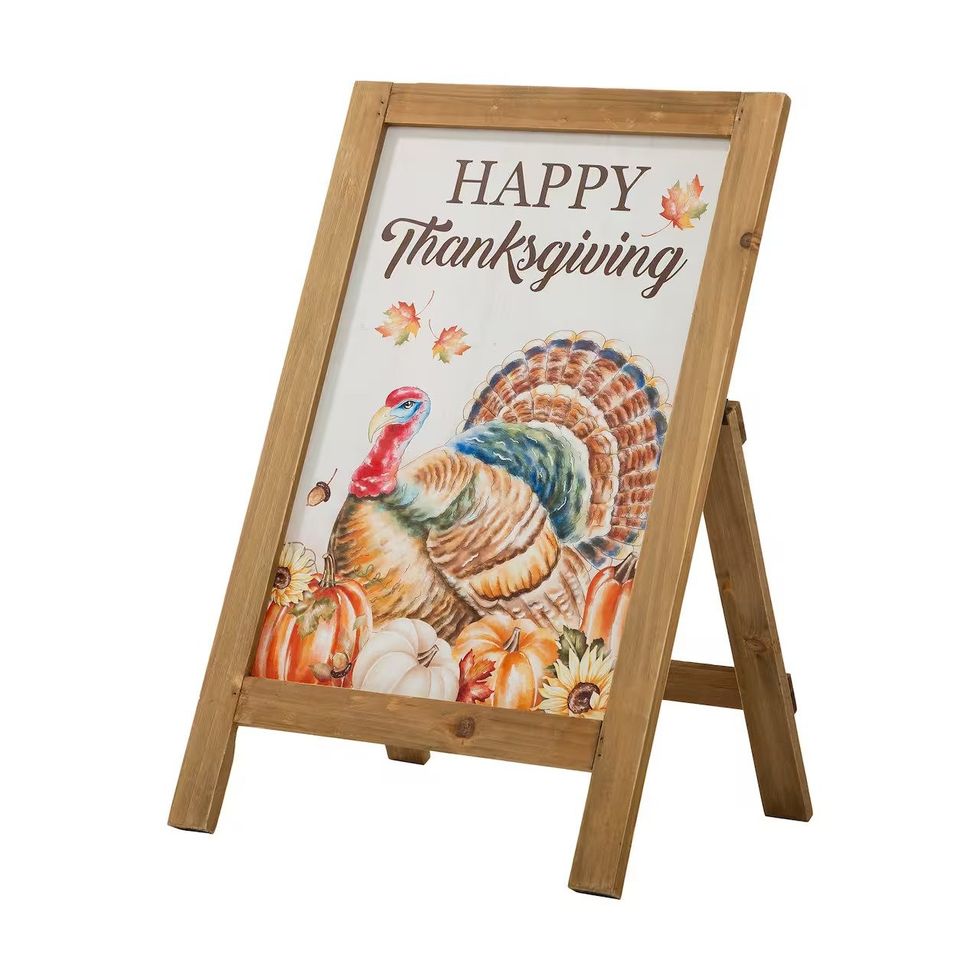 Thanksgiving Turkey Easel Porch Sign