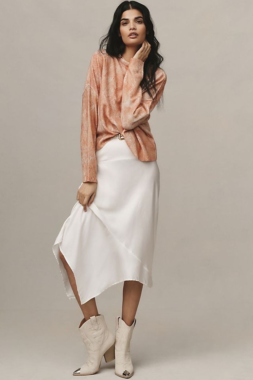 The Alani Cashmere Mock-Neck Sweater by Pilcro