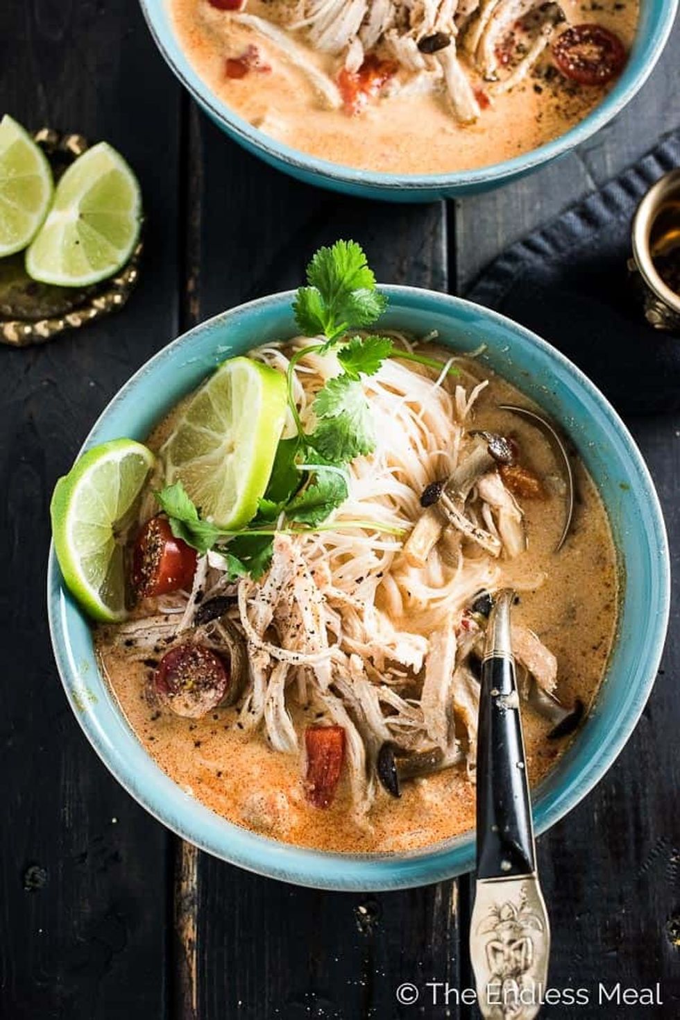 The Best Crock Pot Thai Chicken Soup easy recipe