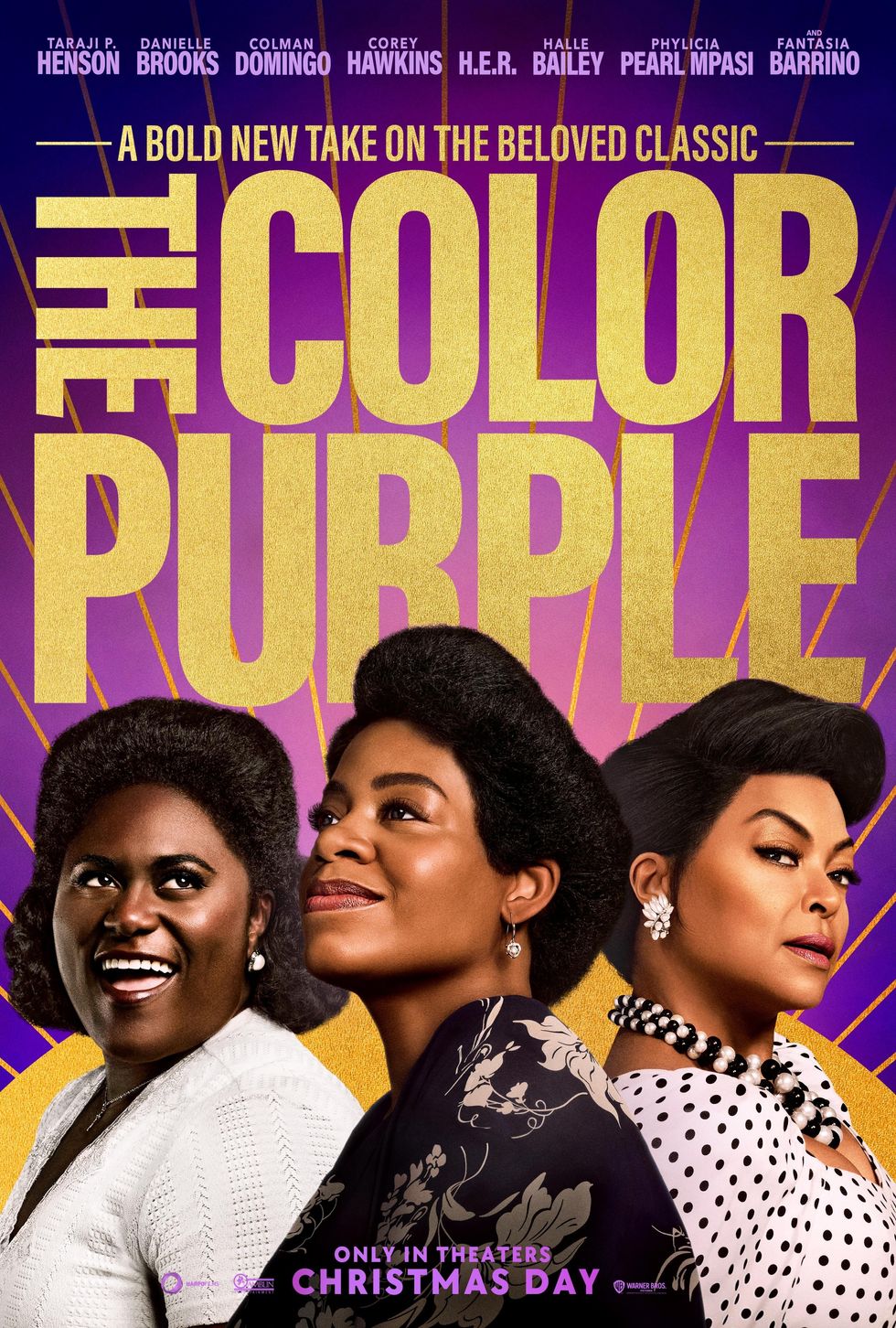 The Color Purple Halle Bailey, and starring Bailey, Taraji P. Henson, and H.E.R. Fantasia Barrino