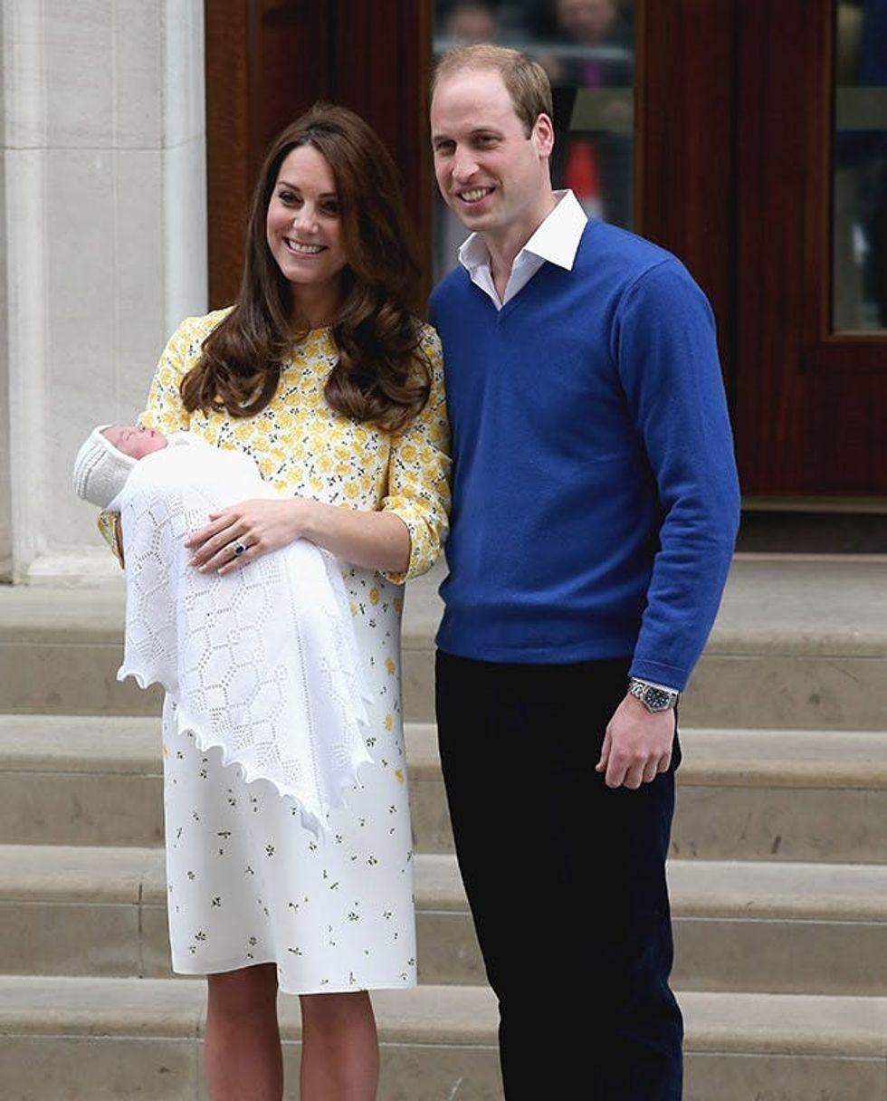 The Duke And Duchess Of Cambridge Depart The Lindo Wing With Their Daughter