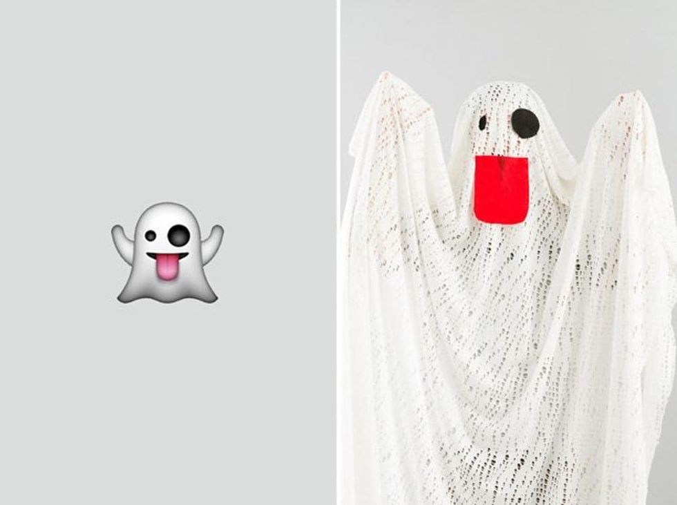  The Emoji Ghost Last Minute Halloween Costume
