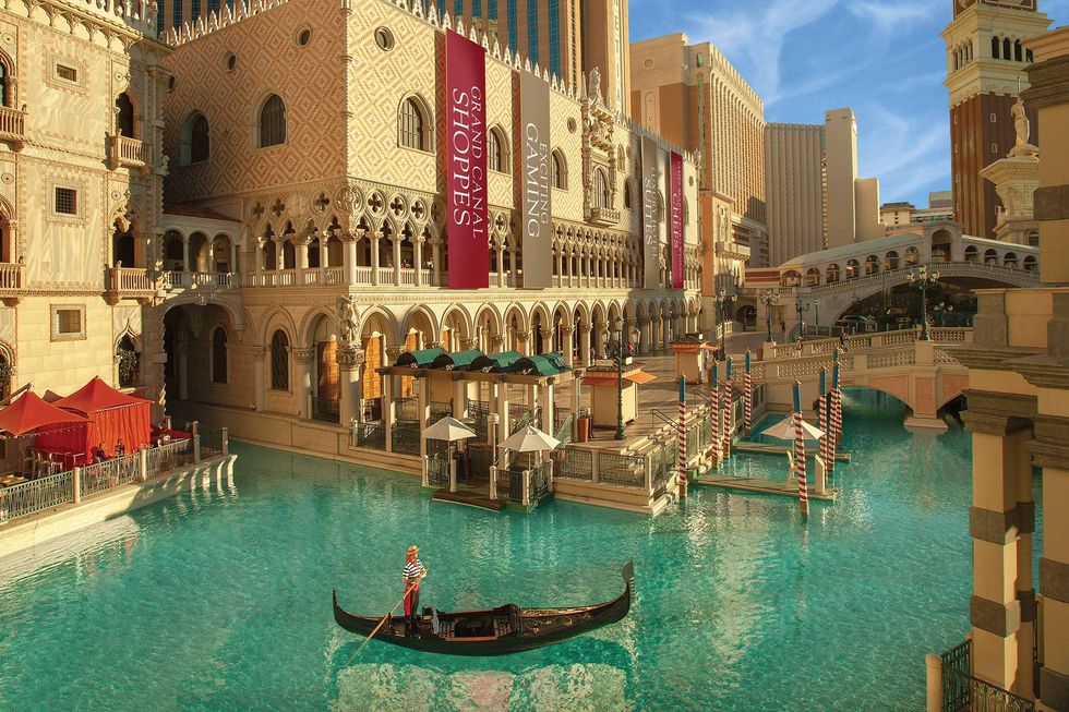 The gondola at The Venetian