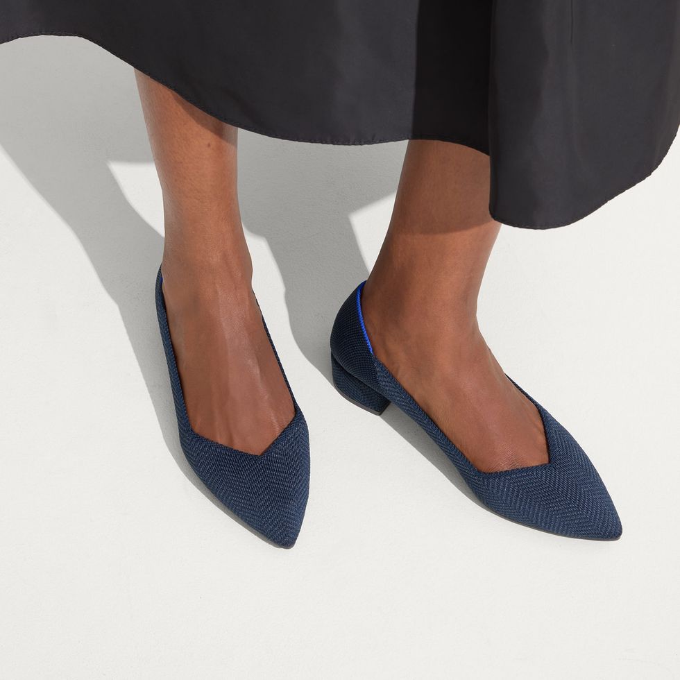 The High Point in Navy Herringbone