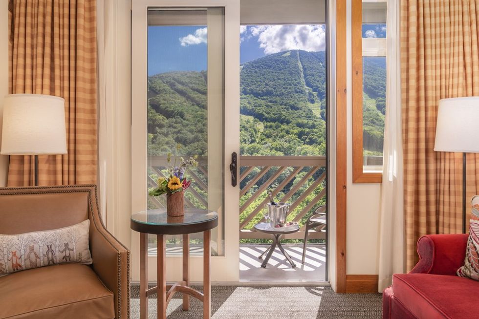 the lodge at spruce peak in stowe, vermont