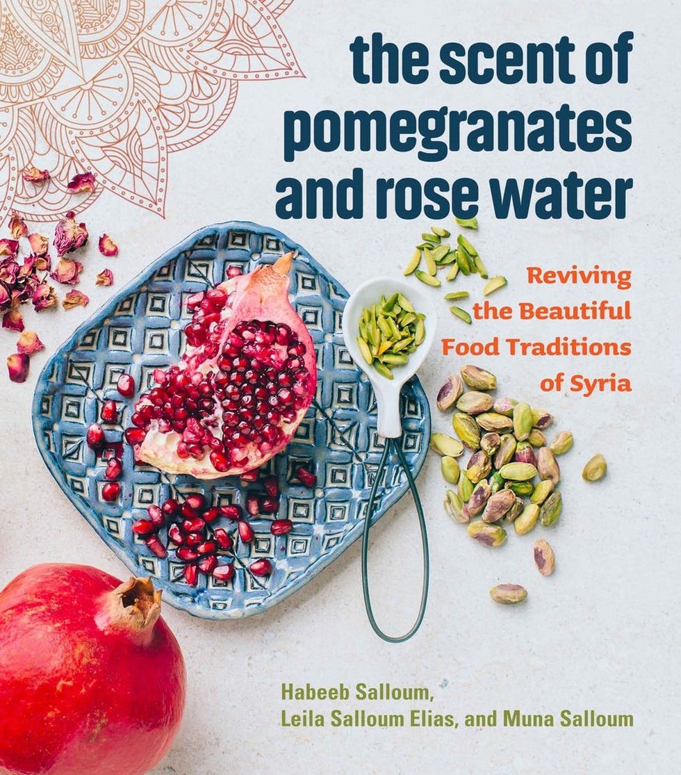 The Scent of Pomegranates and Rose Water is a Syrian cookbook that revives traditional recipes and includes recipes from today.
