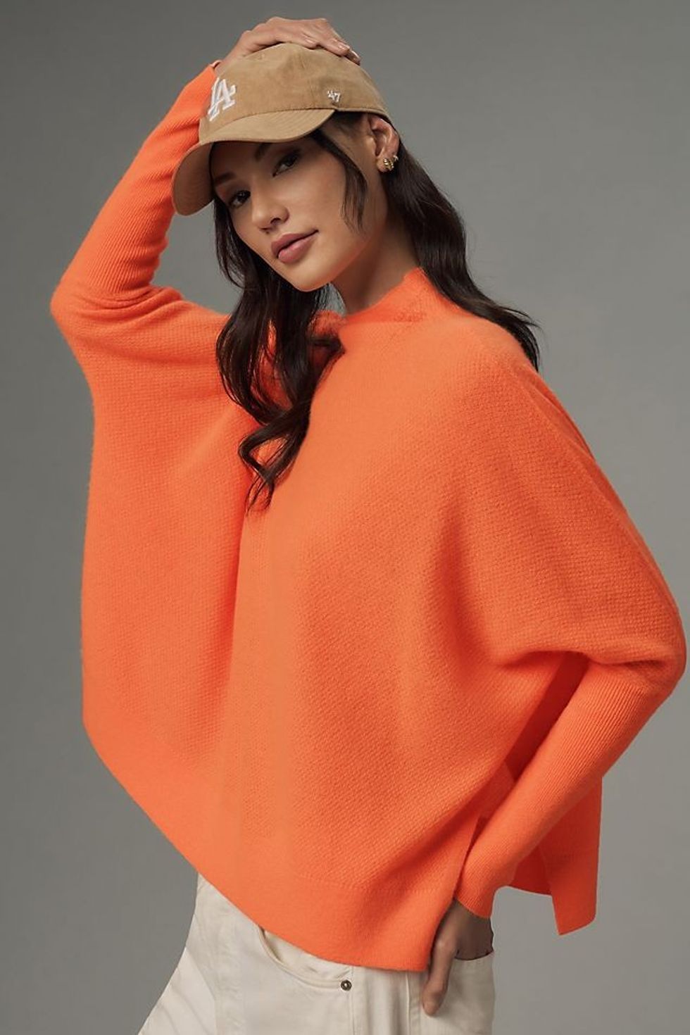 The Shea Oversized Boxy Cashmere Sweater by Maeve