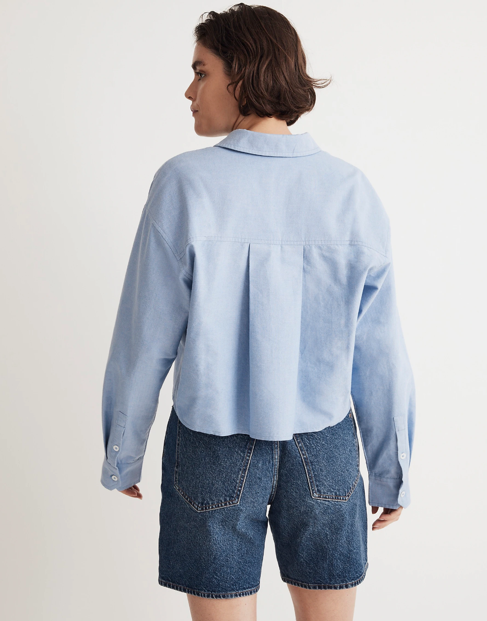 The Signature Oxford Crop Shirt