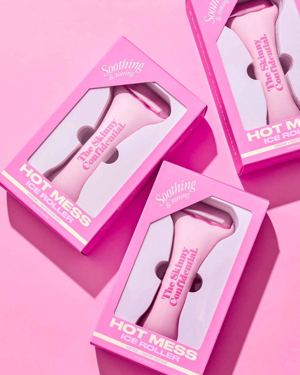 the skinny confidential hot mess ice roller