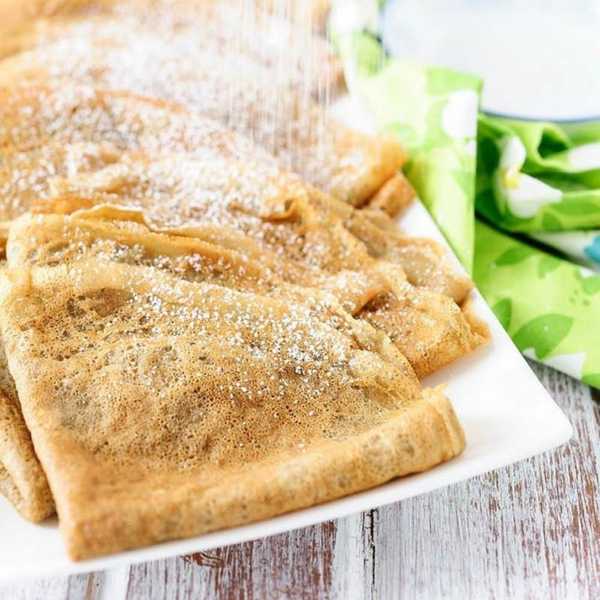 Thin and Delicate Matcha Green Tea Crepes