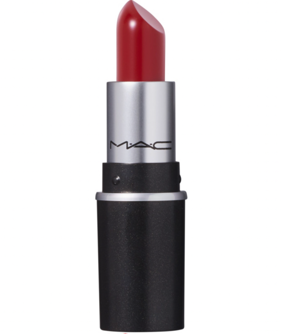 This dark container from MAC holds a classic red lipstick great for any occasion.