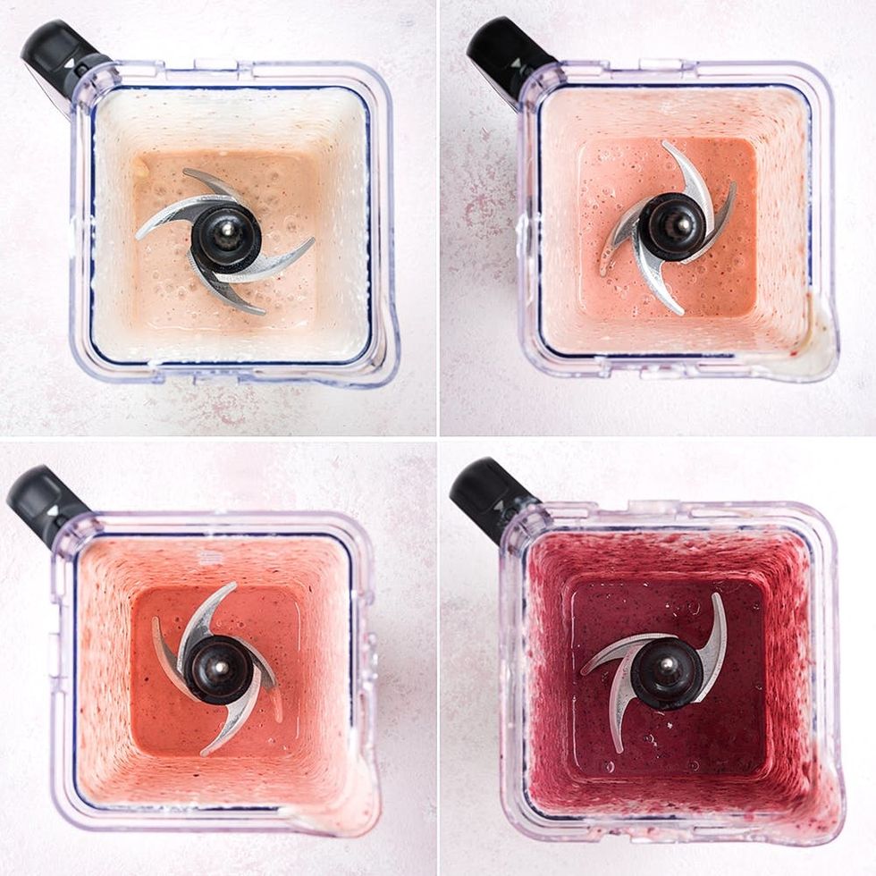 This layered ombre smoothie is almost too pretty to drink!