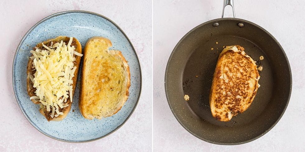 This pulled pork grilled cheese sandwich is the ultimate father's day recipe