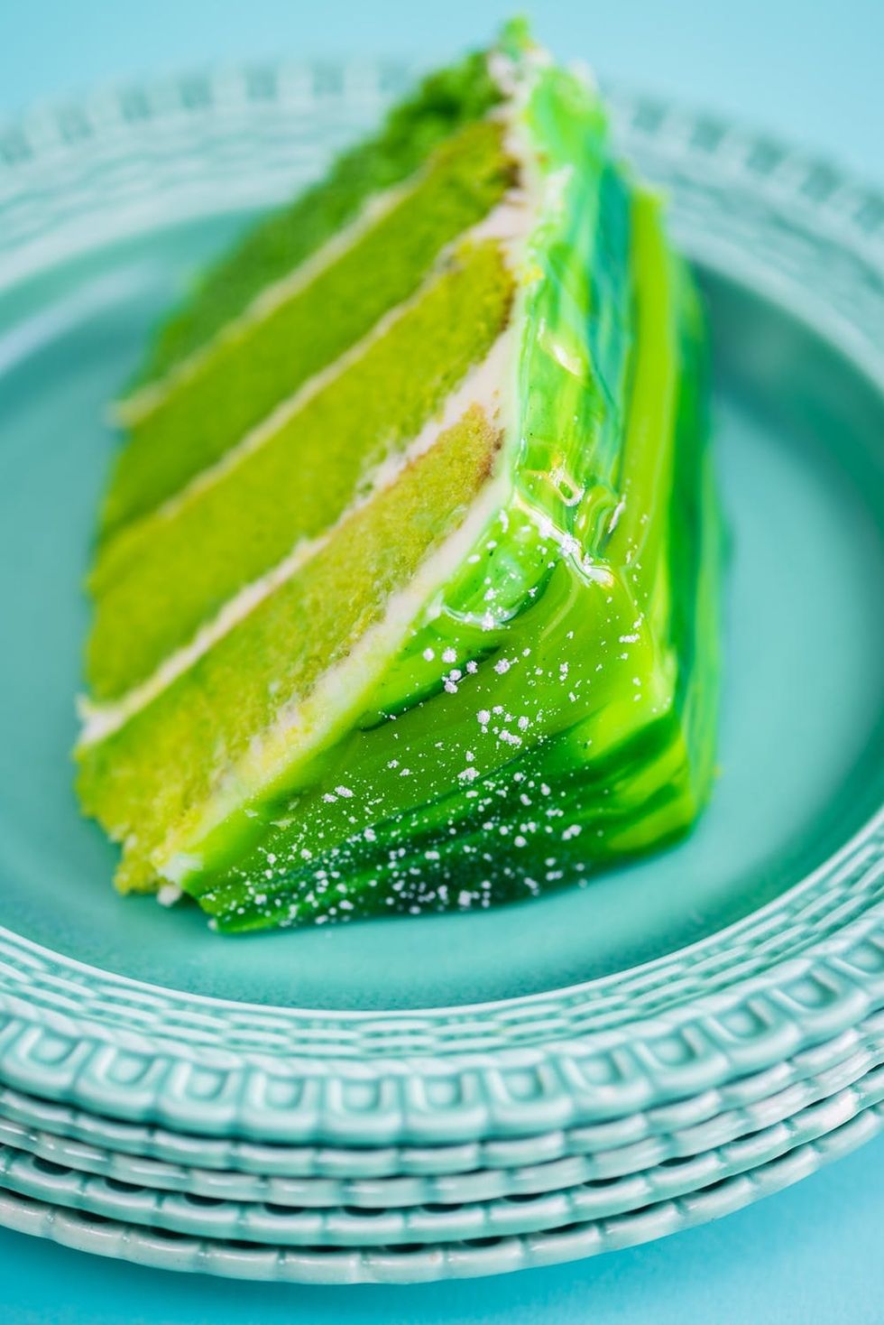 This St Patrick's Day ombr\u00e9 cake with mirror glaze will make even the most ardent leprechaun green with envy!