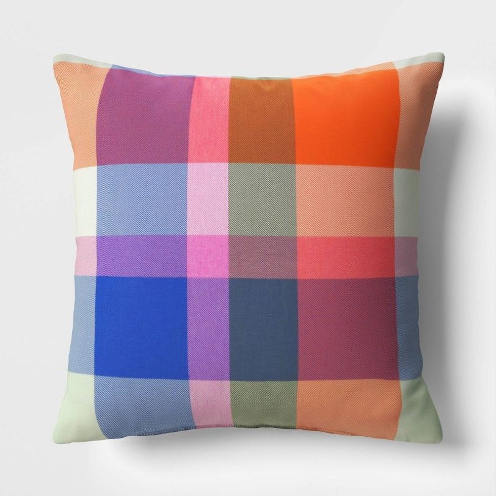 Threshold Bold Plaid Square Throw Pillow