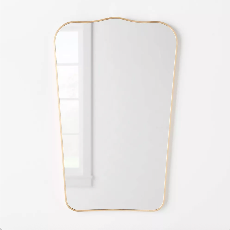 Threshold Metal Cuved Top Mirror Gold