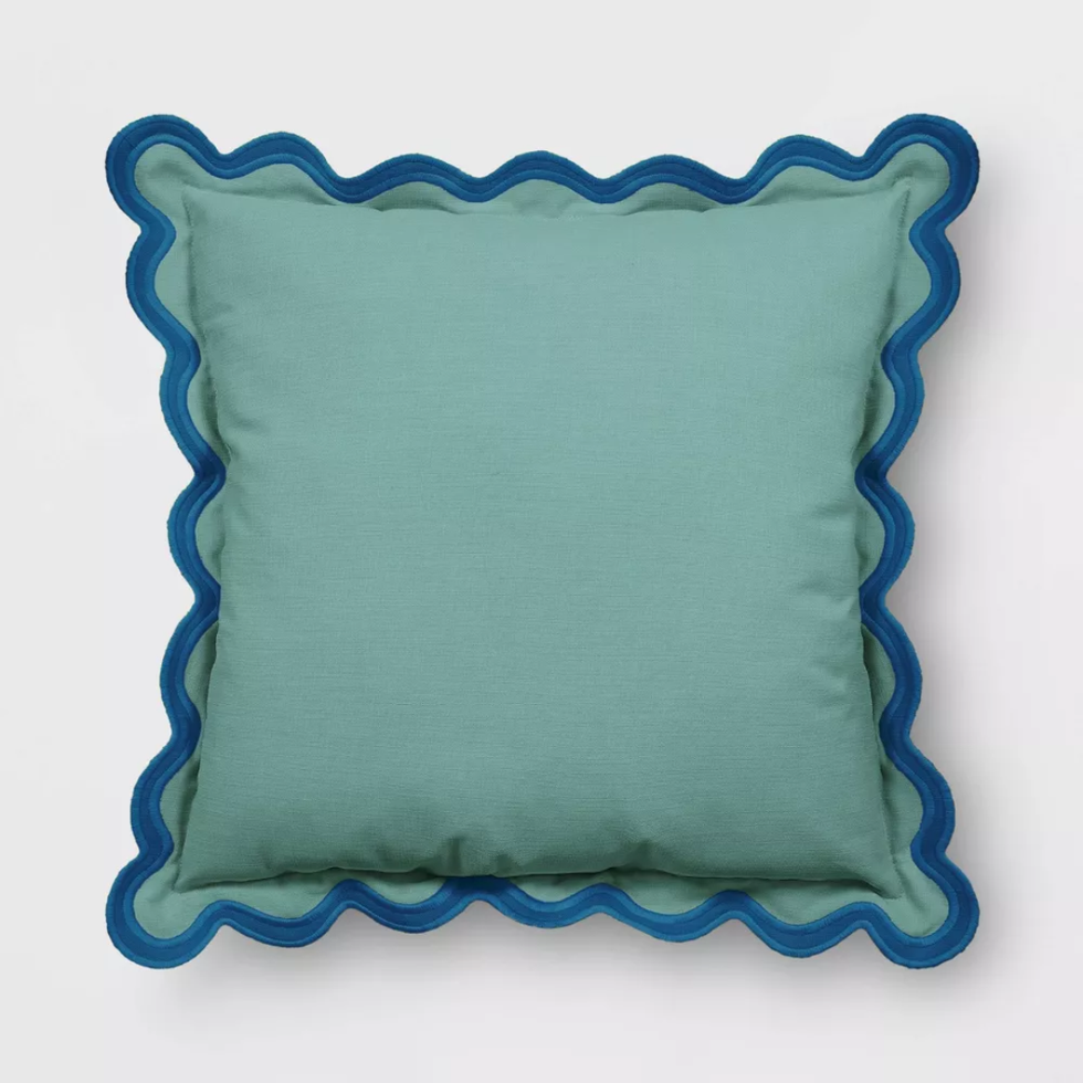 Threshold Scalloped Outdoor Throw Pillow