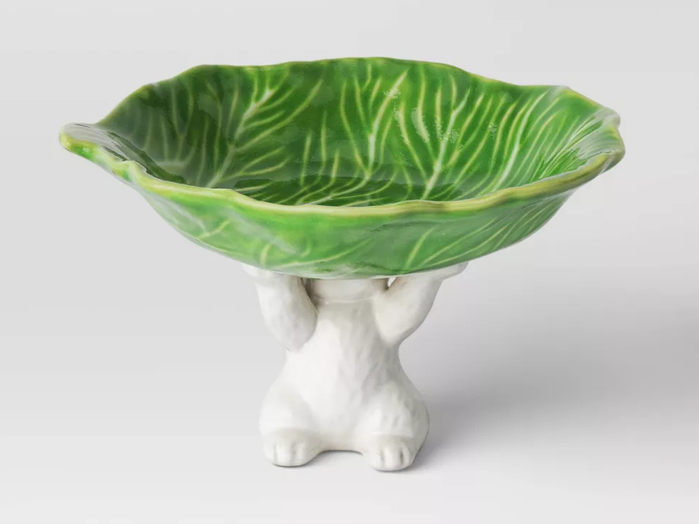 Threshold Stoneware Cabbage & Bunny Dessert Bowl