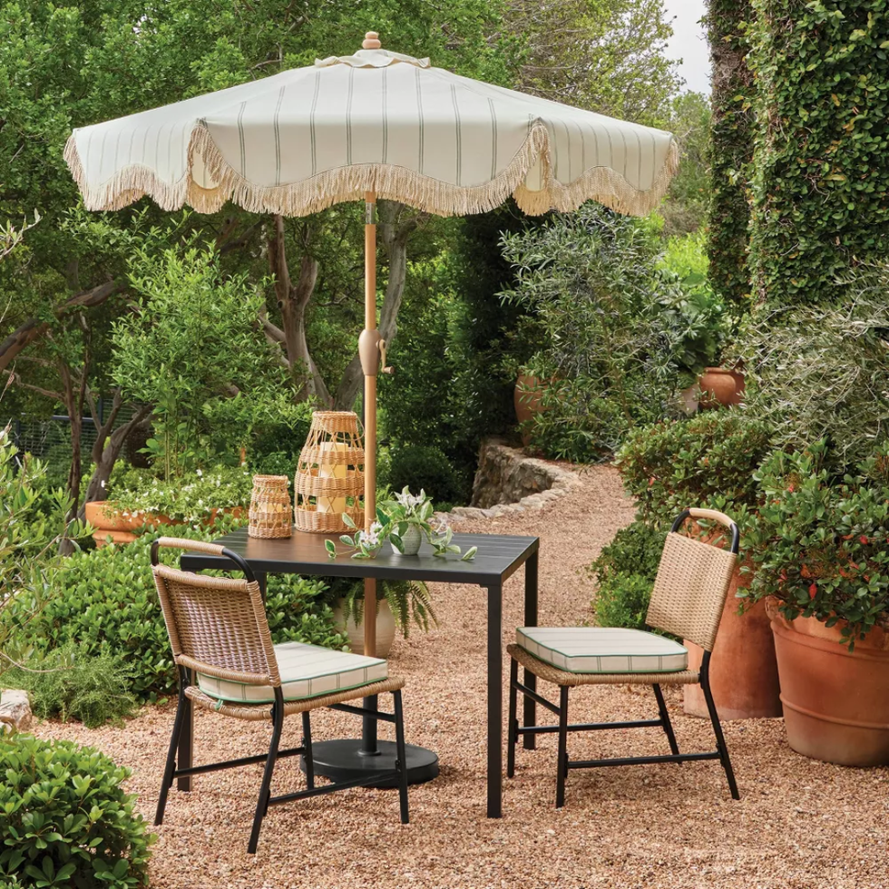 Threshold & Studio McGee Scalloped Edge Outdoor Umbrella