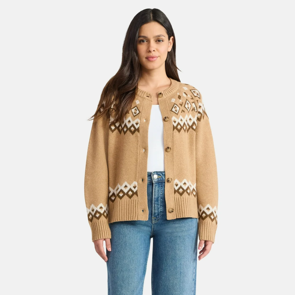Time And Tru Fair Isle Cardigan