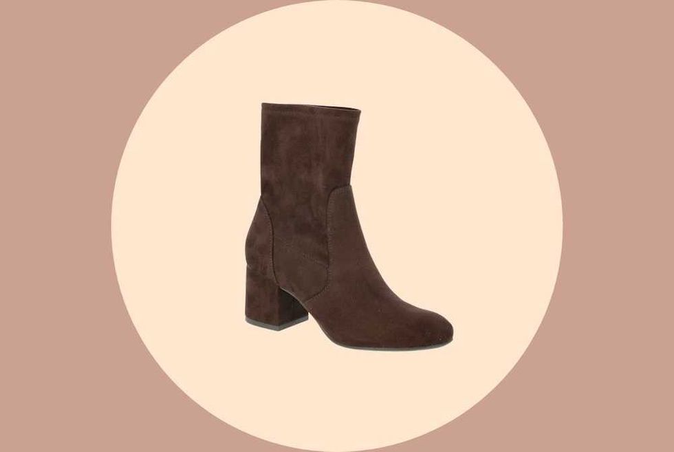Time and Tru Faux Suede Block Heel Boots