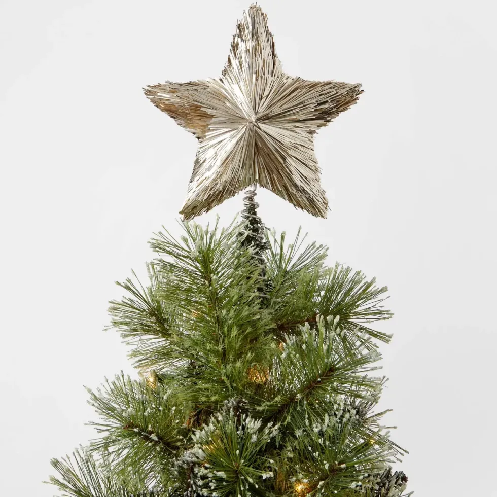 Tinsel Star Tree Topper
