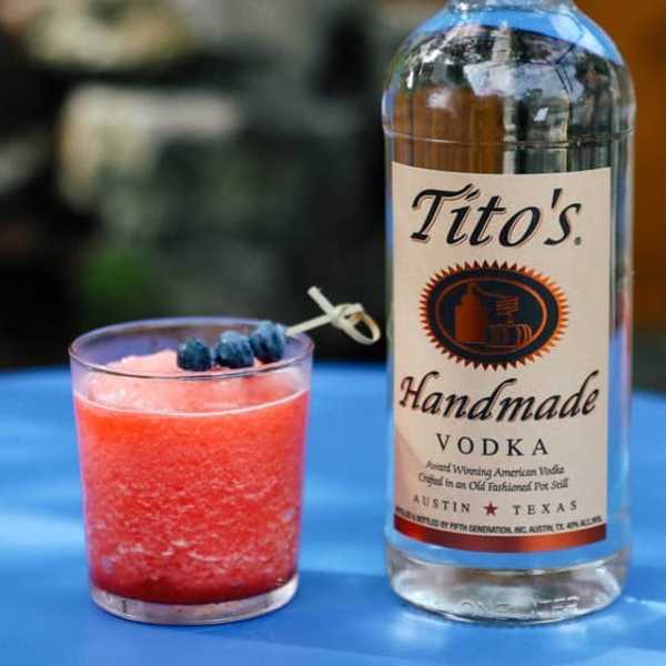 Tito's Spiked Strawberry Smoothie