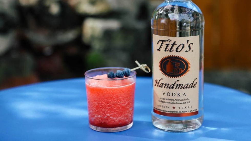 Tito's Spiked Strawberry Smoothie