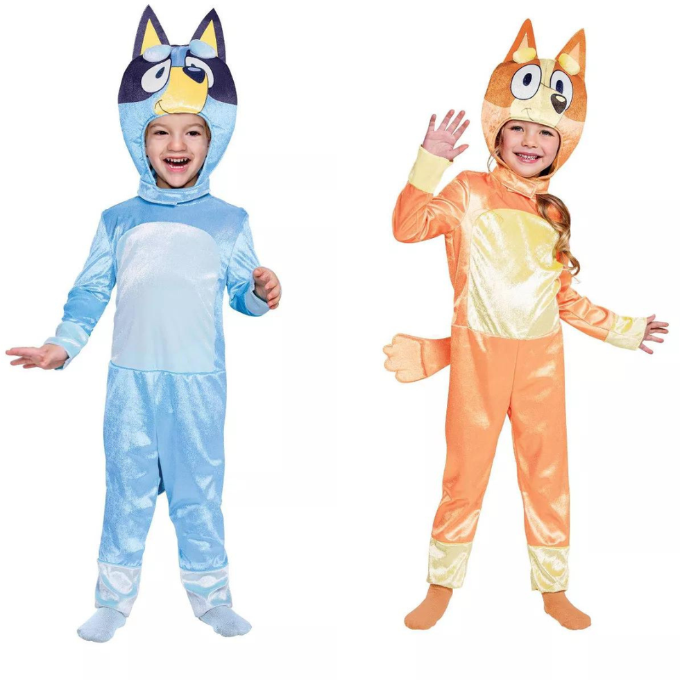 toddler bluey and bingo disney halloween costumes