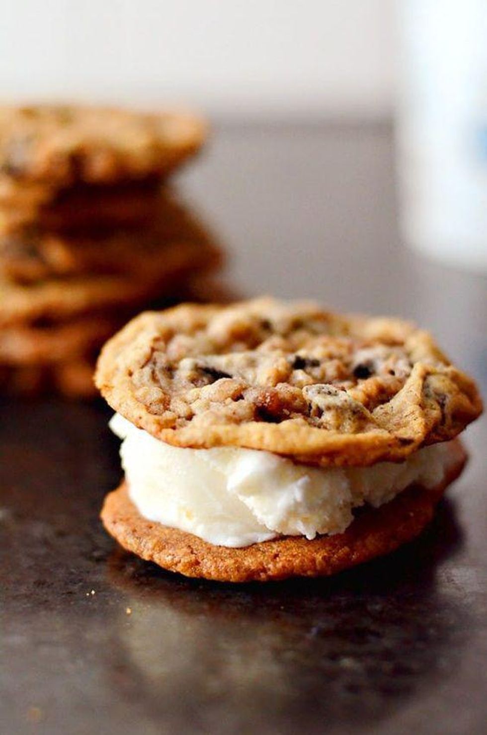 Toffee Chocolate Chunk Ice Cream Sandwiches