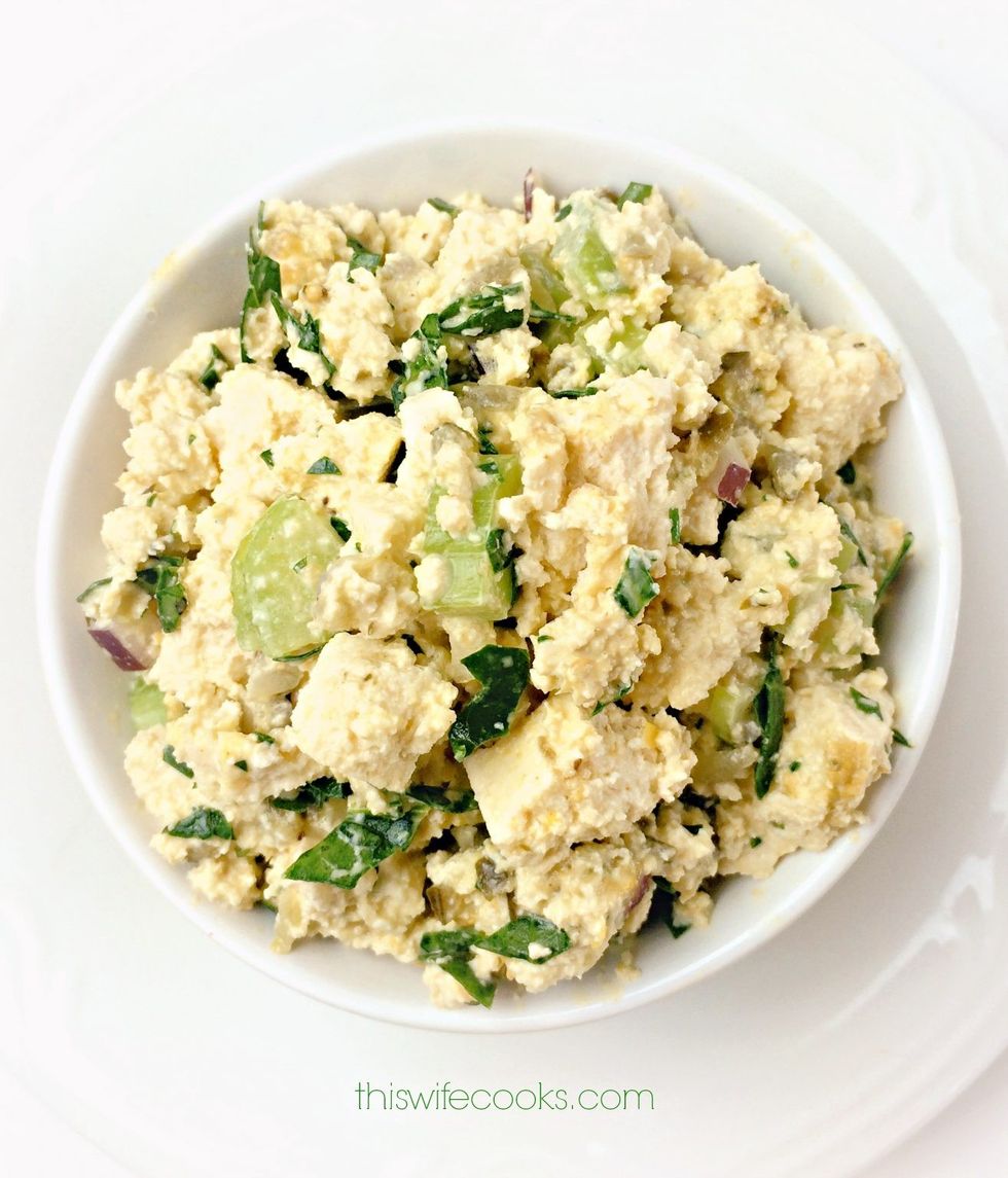 tofu egg salad