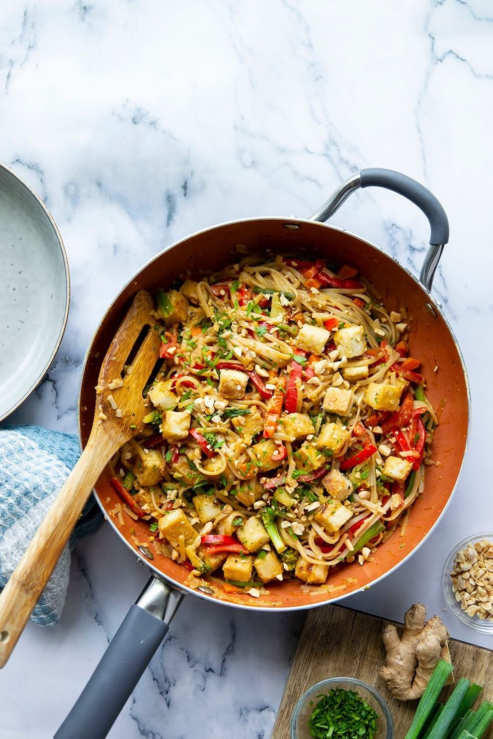 Tofu Peanut Satay Noodles