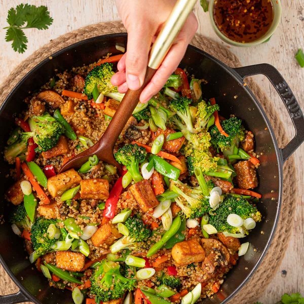 Tofu Quinoa Stir Fry