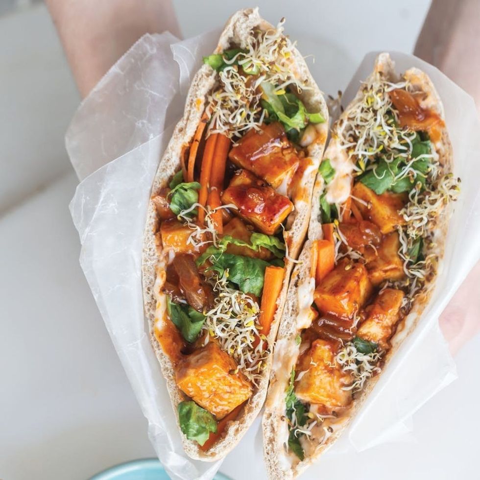 Tofu-Stuffed Pita Pockets