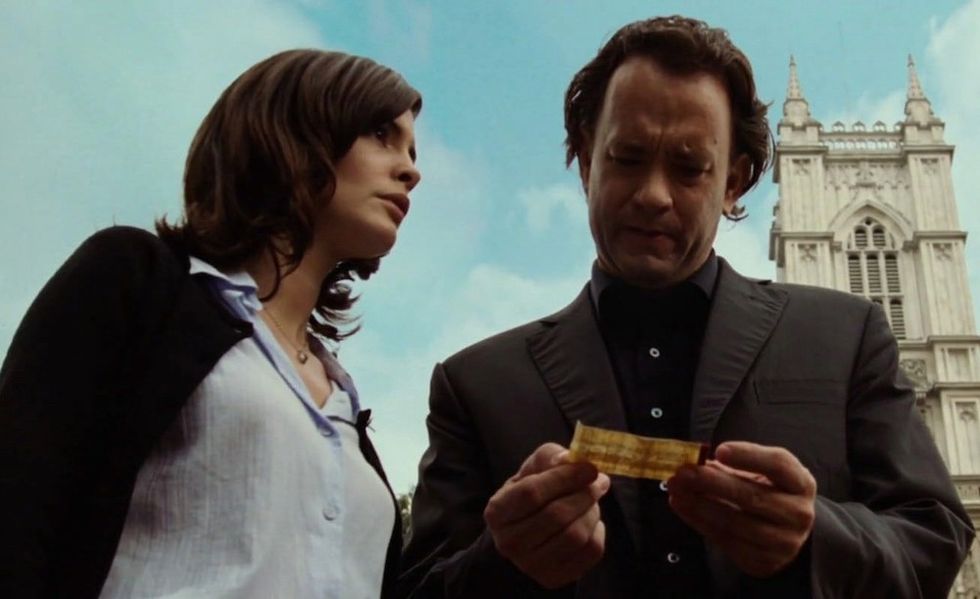 Tom Hanks and Audrey Tautou in The Da Vinci Code