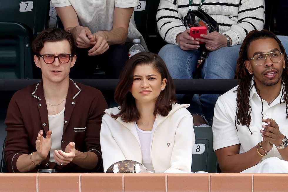 Tom Holland And Zendaya Men's Final of the BNP Paribas Open at Indian Wells Tennis Garden