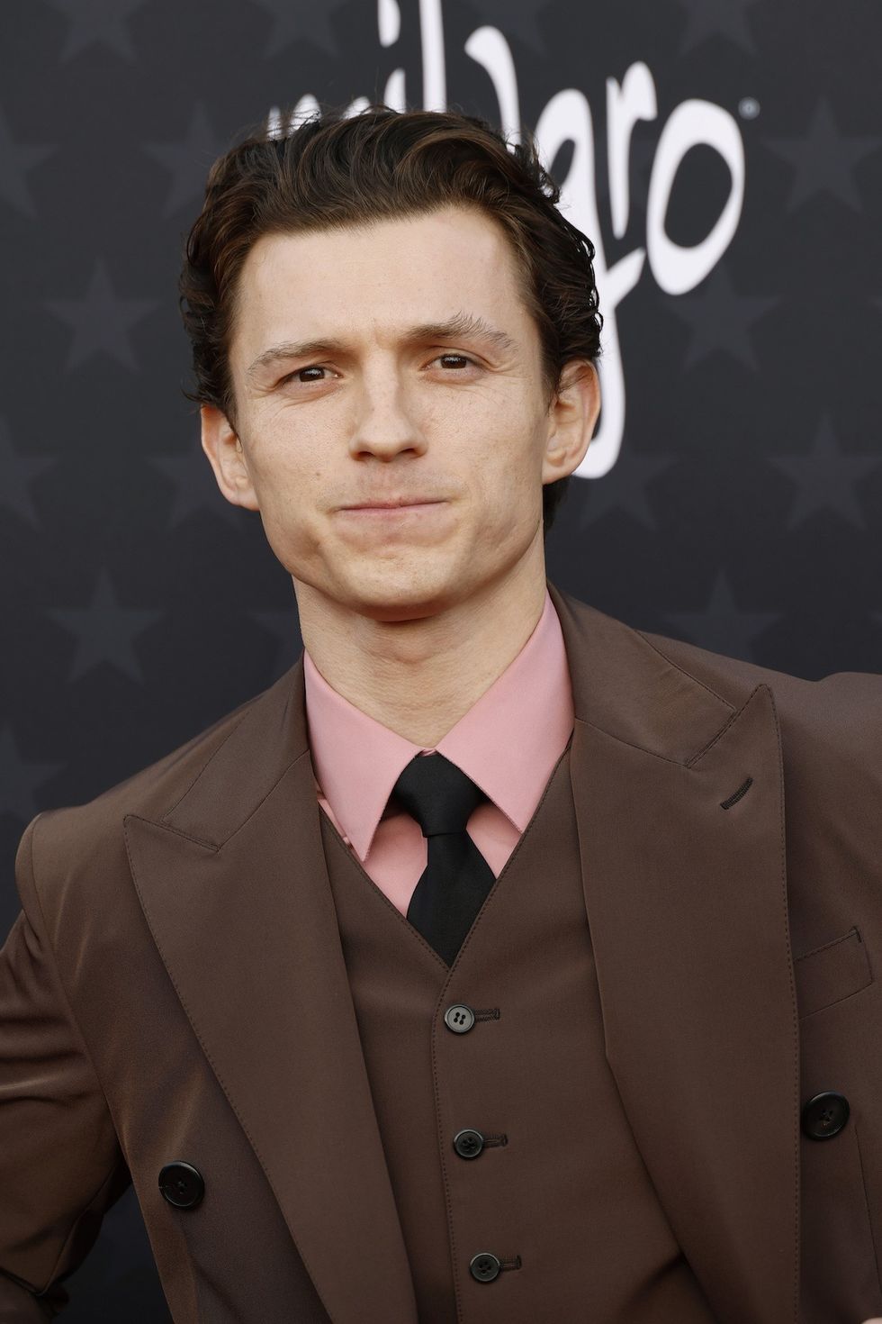 tom holland at the critics choice awards