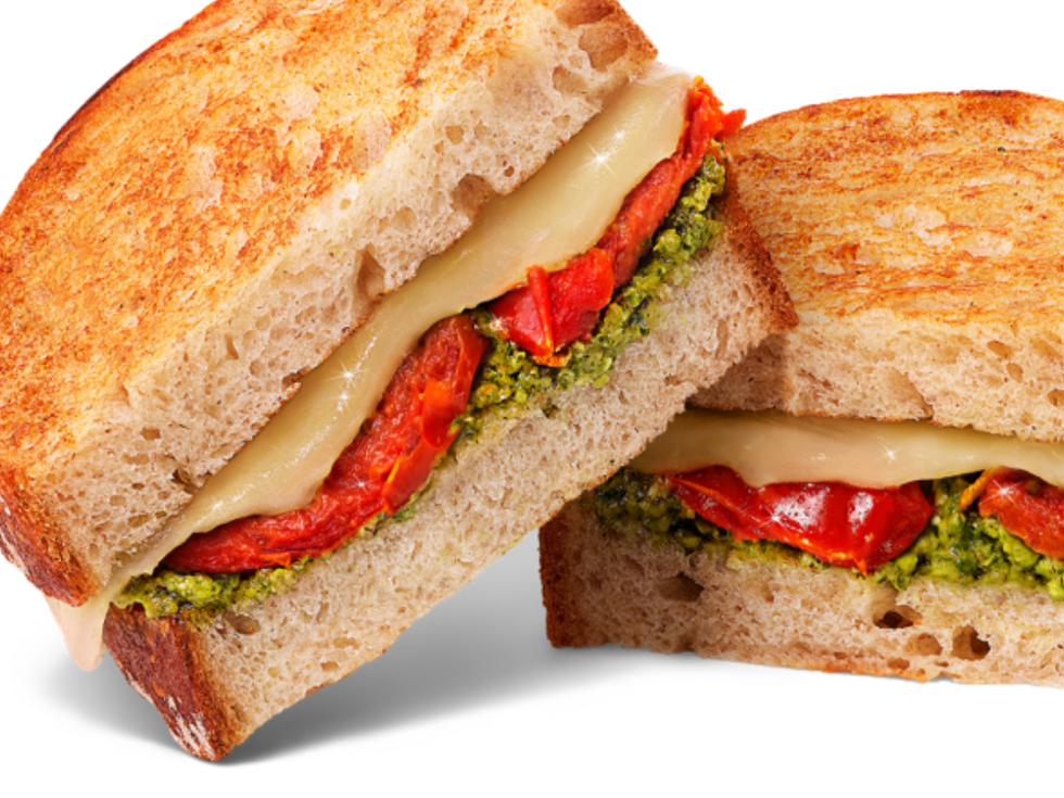 Tomato Pesto Grilled Cheese