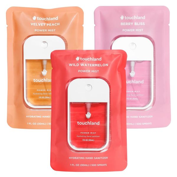 Touchland Power Mist Hydrating Hand Sanitizer Spray Juicy 3-Pack