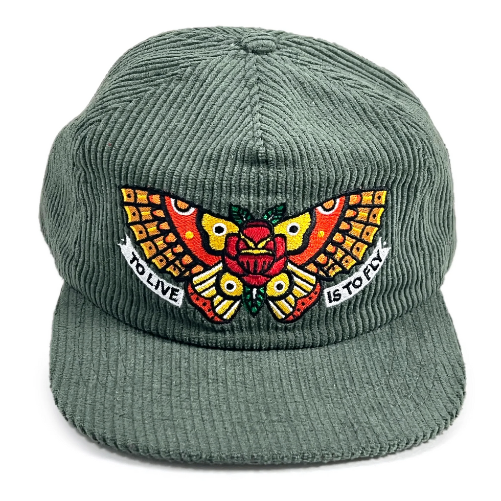 Townes Butterfly Corduroy Cap