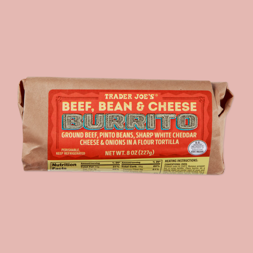 Trader Joe's Beef, Bean & Cheese Burrito
