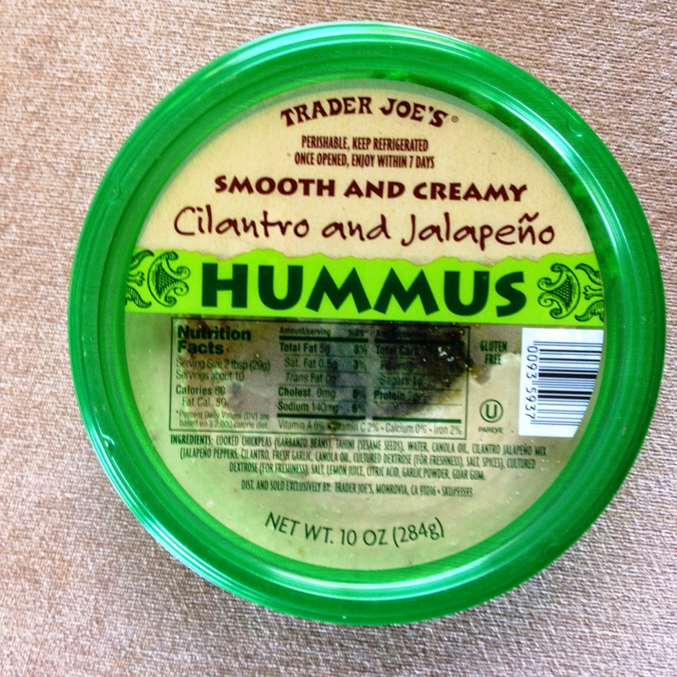 Trader Joe's Cilantro & Jalape\u00f1o Hummus