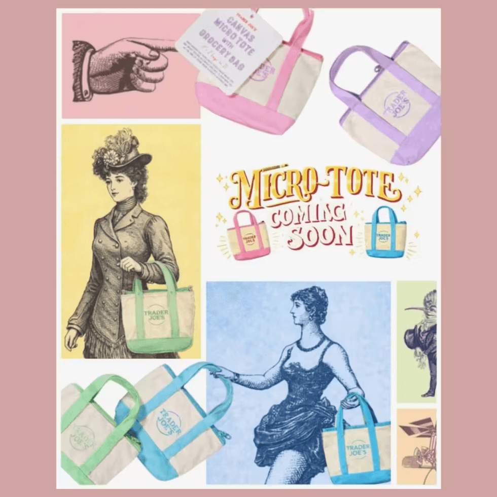 Trader Joe's is rumored to launch Pastel Micro Tote Bags in spring 2026