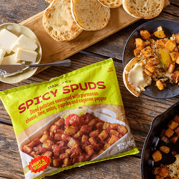 Trader Joe's just added seven more new products for February 2026, including Spicy Spuds, a Toasted Coconut Mini Sheet Cake, and more.