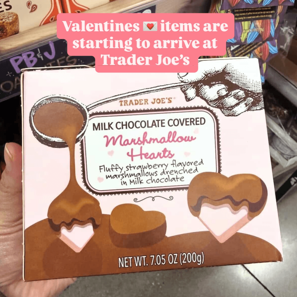 Trader Joe's Milk Chocolate-Covered Marshmallow Hearts